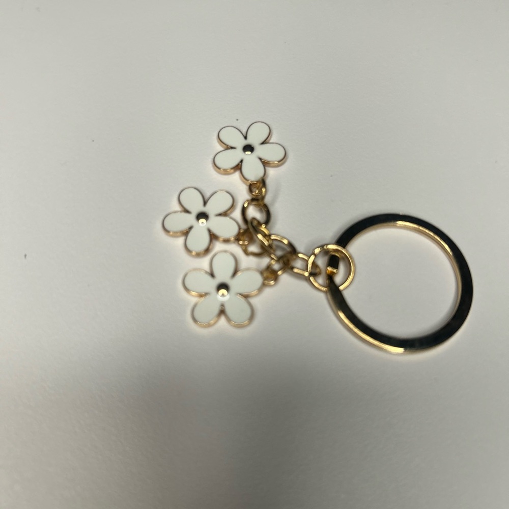 Flower key chain , bag charm - Picture 3 of 3